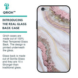 Pink & Gold Gllitter Marble Glass Case for iPhone 6 Plus