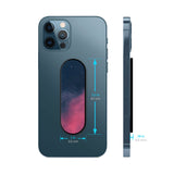 Moon Night Glass case with Slider Phone Grip Combo