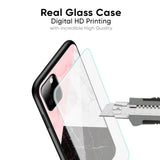 Marble Collage Art Glass Case For Vivo V21