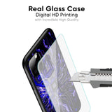 Techno Color Pattern Glass Case For iPhone XR