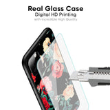 Floral Bunch Glass Case For Oppo F19
