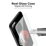 Anime Red Moon Glass Case for iPhone 15 Pro Max