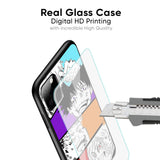 Anime Sketch Glass Case for Vivo Y22