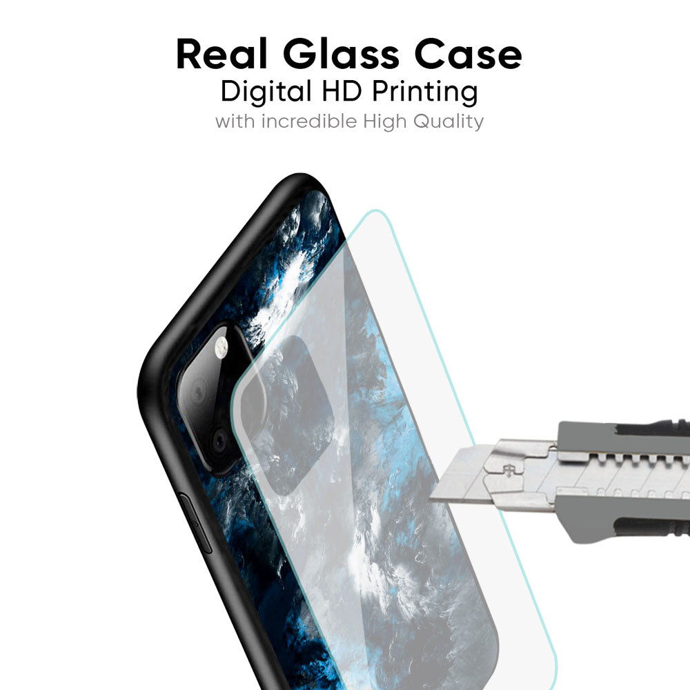 Cloudy Dust Glass Case for iPhone XS Max