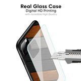 Tri Color Wood Glass Case for Vivo V25 Pro
