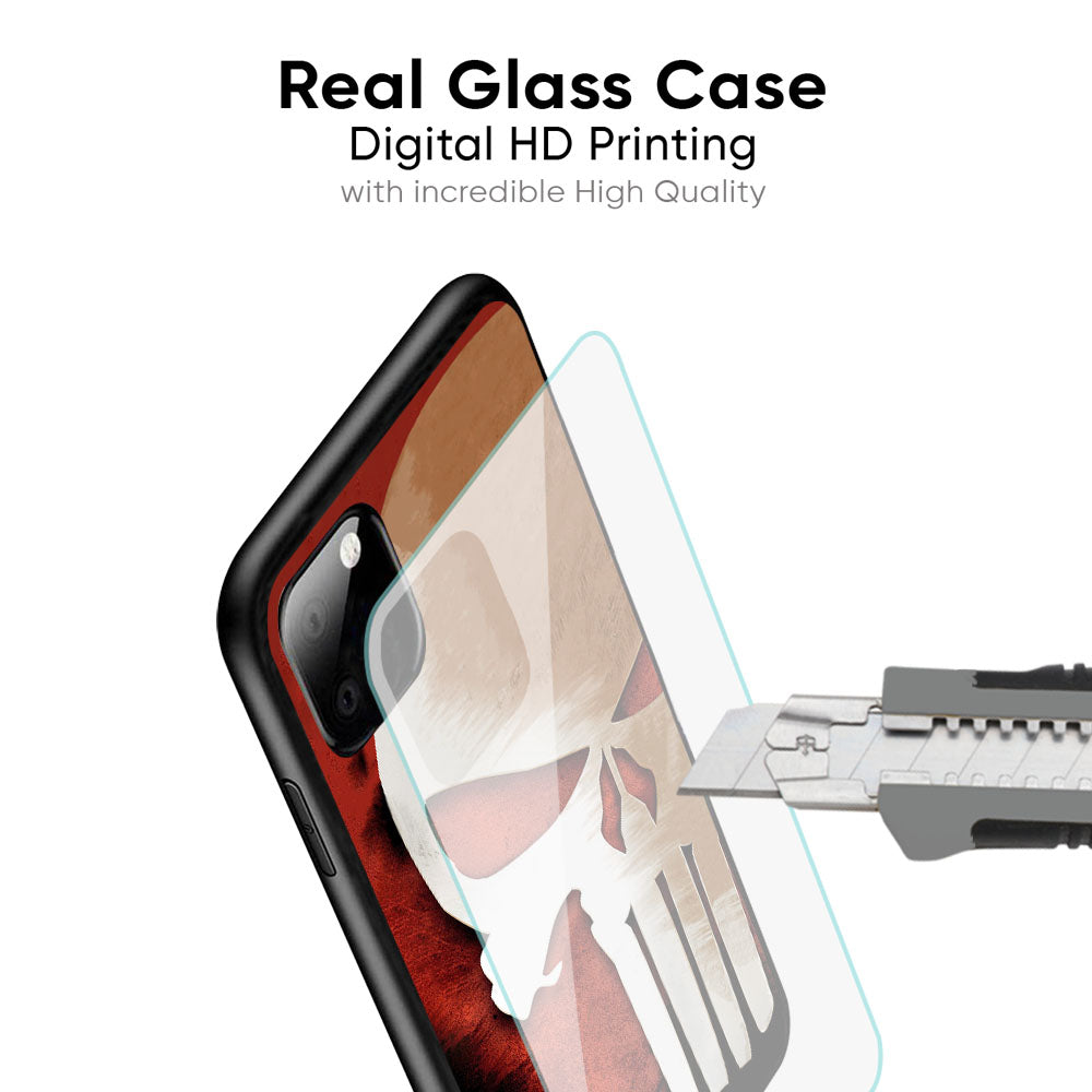 Red Skull Glass Case for iPhone XS Max