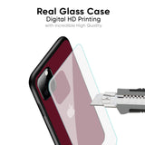 Classic Burgundy Glass Case for iPhone 15