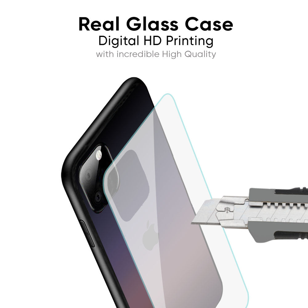 Grey Ombre Glass Case for iPhone XS Max