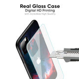 Brush Art Glass Case For iPhone 13 mini