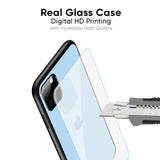 Pastel Sky Blue Glass Case for iPhone 14 Plus
