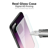 Purple Gradient Glass case for Oppo F19 Pro