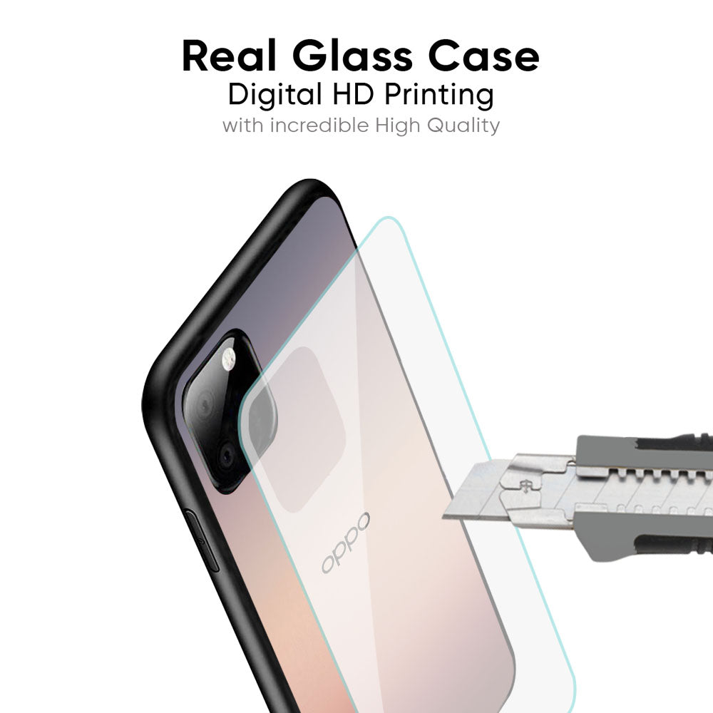 Golden Mauve Glass Case for Oppo Reno4 Pro
