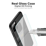 Grey Metallic Glass Case For Poco F5 5G