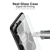 Hexagon Style Glass Case For Samsung Galaxy S21 Ultra