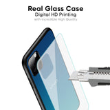 Celestial Blue Glass Case For Vivo X70 Pro Plus