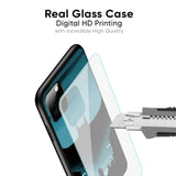 Cyan Bat Glass Case for Oppo A76