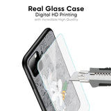 Cute Baby Bunny Glass Case for Oppo Reno 3