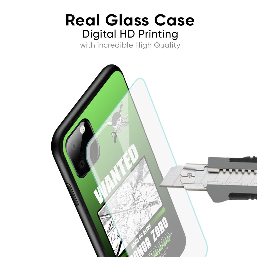 Zoro Wanted Glass Case for iPhone XS Max