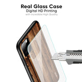 Timber Printed Glass case for Vivo V17