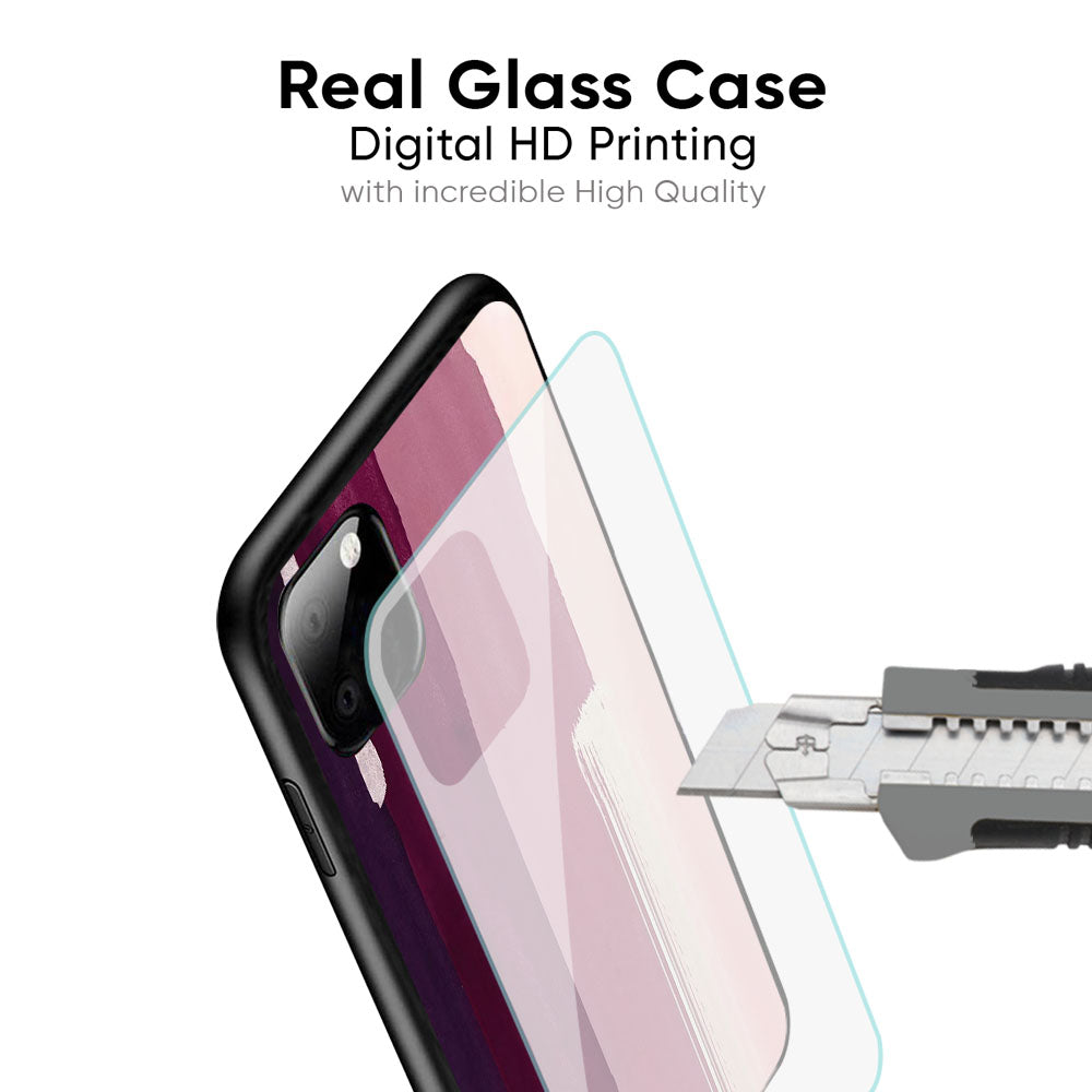 Brush Stroke Art Glass Case for iPhone 6S