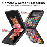Multicolor Mandala Glass Case for Samsung Galaxy Z Flip4 5G