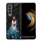 Queen Of Fashion Glass Case for Samsung Galaxy Z Fold4 5G