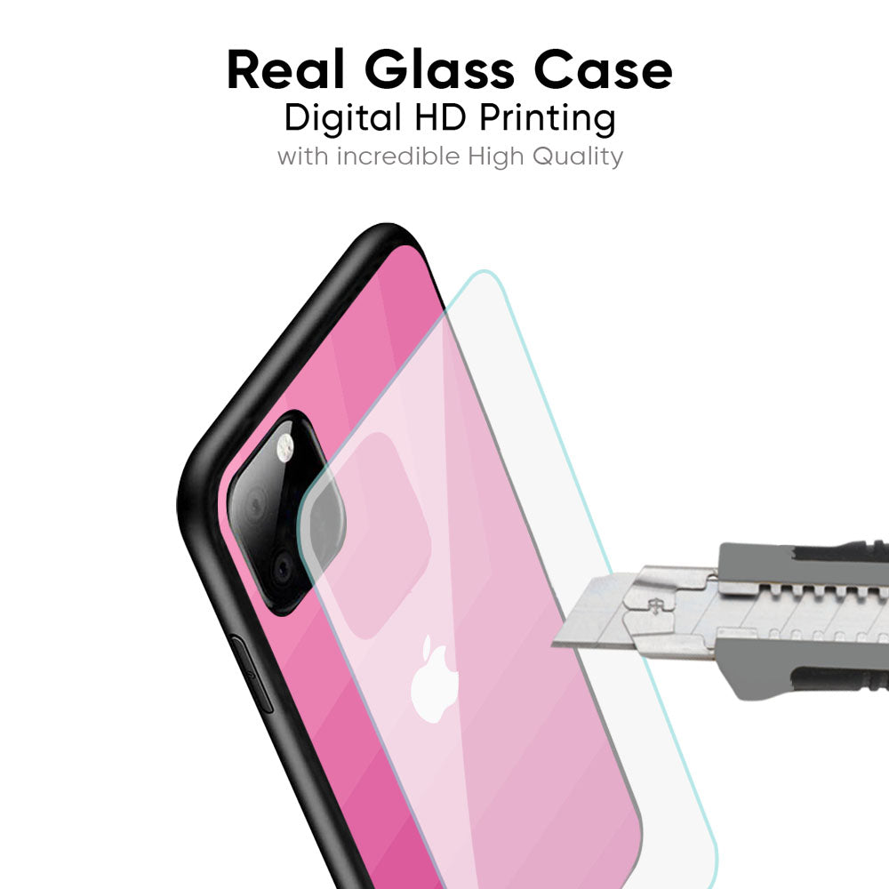 Pink Ribbon Caddy Glass Case for iPhone XS Max