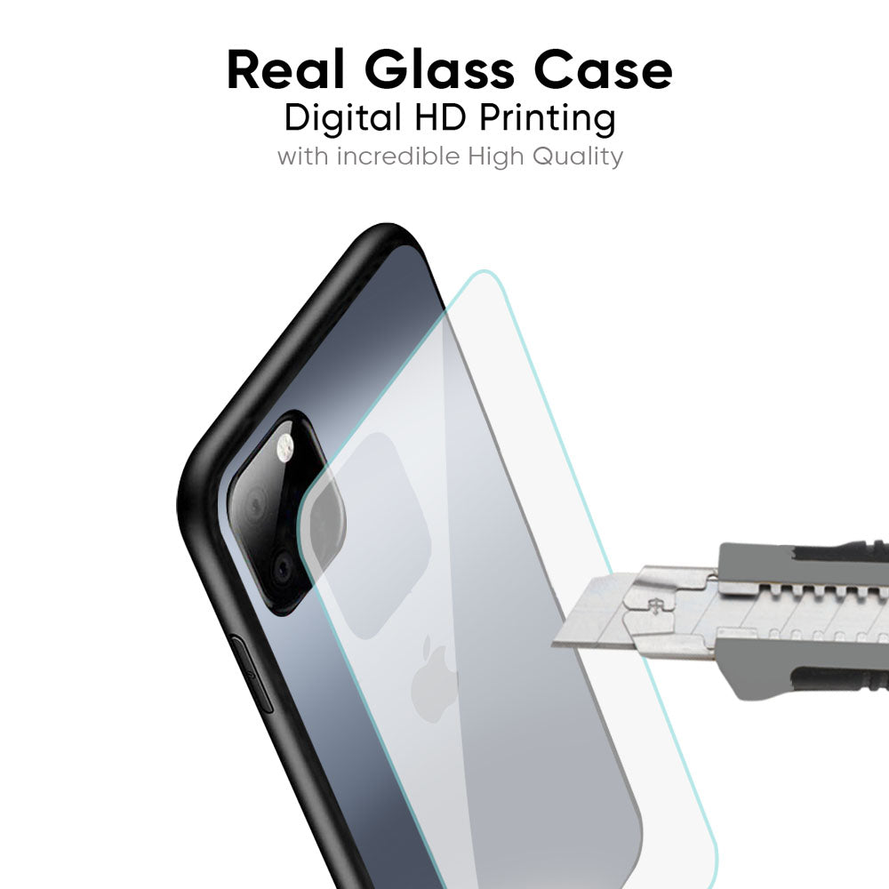Space Grey Gradient Glass Case for iPhone XS Max