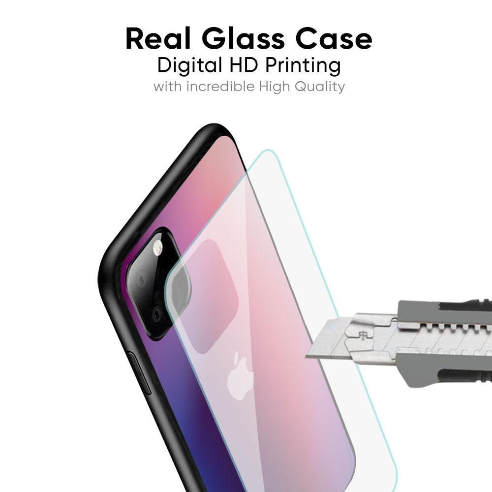Multi Shaded Gradient Glass Case for iPhone XS Max