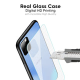 Vibrant Blue Texture Glass Case for Oppo Reno 3