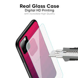 Wavy Pink Pattern Glass Case for Vivo Y75 5G