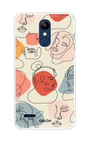 Abstract Faces LG K9 Back Cover
