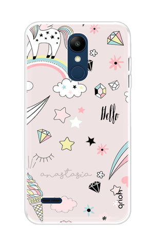 Unicorn Doodle LG K9 Back Cover