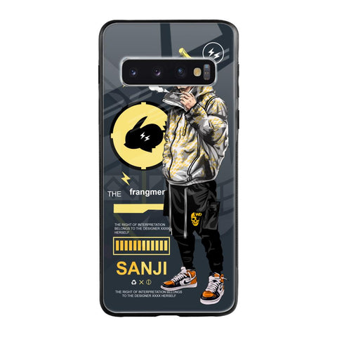 Cool Sanji Samsung Galaxy S10 Glass Back Cover Online