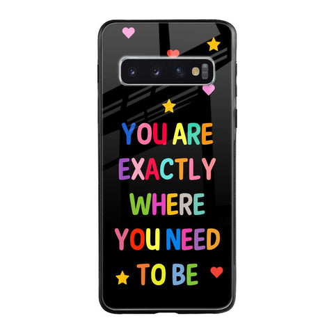 Magical Words Samsung Galaxy S10 Glass Back Cover Online