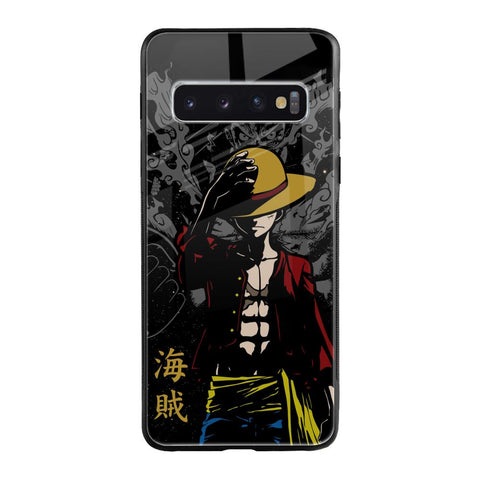 Dark Luffy Samsung Galaxy S10 Glass Back Cover Online