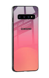 Sunset Orange Glass Case for Samsung Galaxy S10