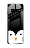 Cute Penguin Glass Case for Samsung Galaxy S10