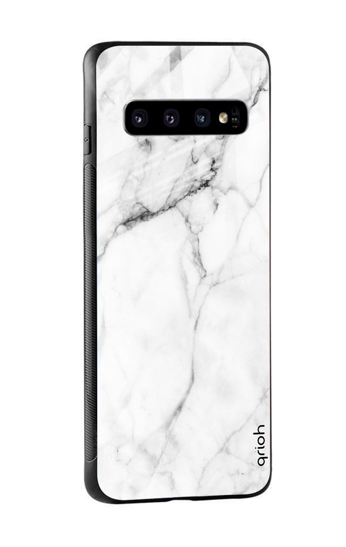 Modern White Marble Glass case for Samsung Galaxy S10