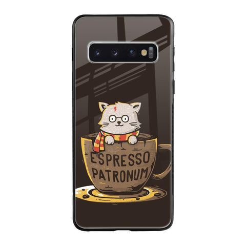 Tea With Kitty Samsung Galaxy S10 Glass Cases & Covers Online