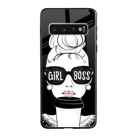 Girl Boss Samsung Galaxy S10 Glass Cases & Covers Online