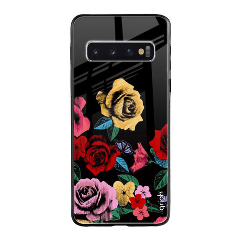 Floral Decorative Samsung Galaxy S10 Glass Cases & Covers Online