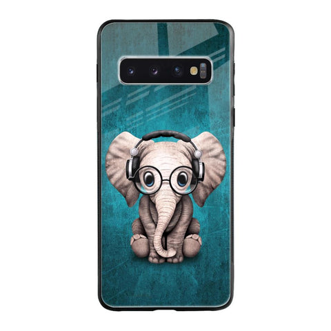 Adorable Baby Elephant Samsung Galaxy S10 Glass Cases & Covers Online