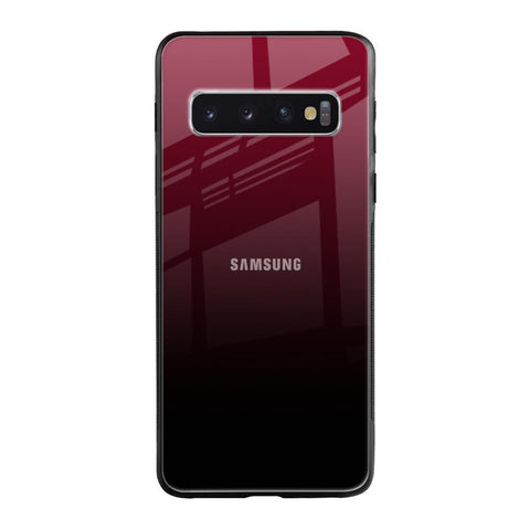 Wine Red Samsung Galaxy S10 Glass Back Cover Online