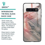Pink And Grey Marble Glass Case For Samsung Galaxy S10
