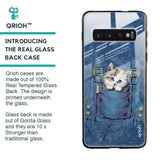 Kitty In Pocket Glass Case For Samsung Galaxy S10