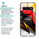 Race Jersey Pattern Glass Case For Samsung Galaxy S10