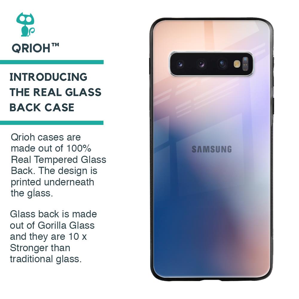 Blue Mauve Gradient Glass Case for Samsung Galaxy S10