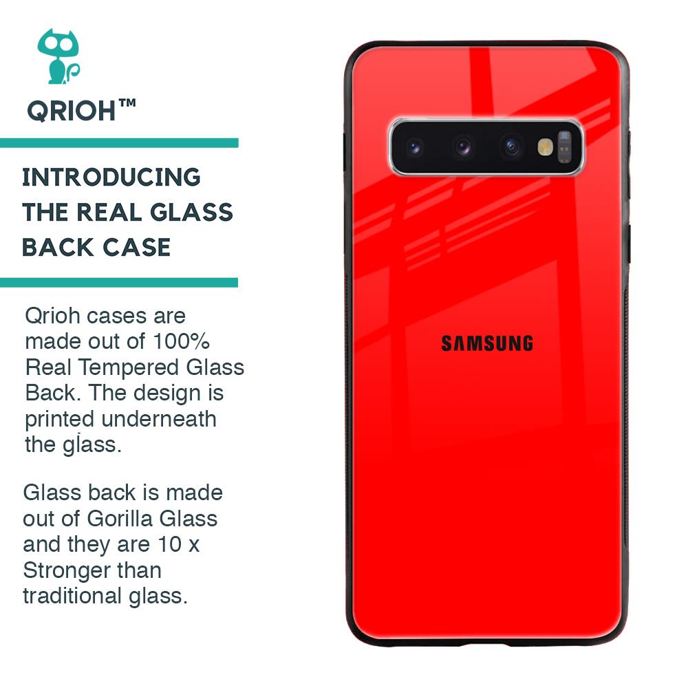 Blood Red Glass Case for Samsung Galaxy S10