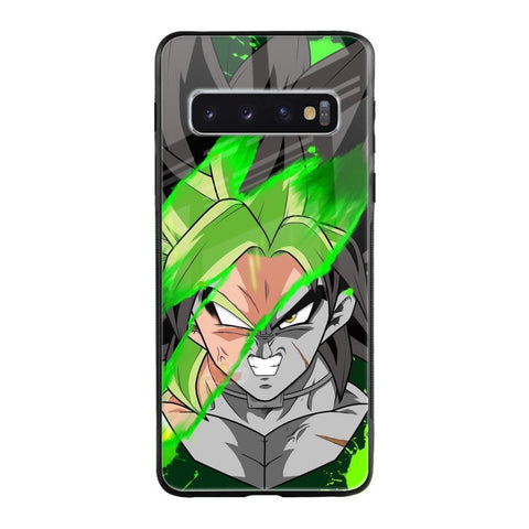 Anime Green Splash Samsung Galaxy S10 Plus Glass Back Cover Online